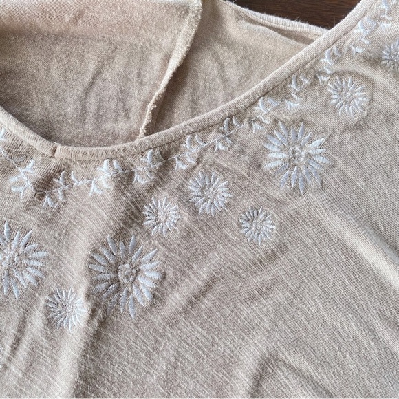 Cupio tan colored fringed blouse - Picture 7 of 8